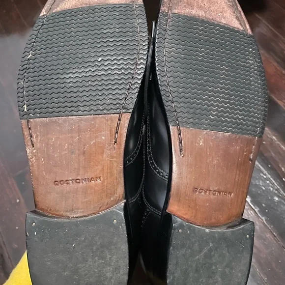 Bostonian Men’s Size 10 Black Dress Shoes - Picture 6 of 7